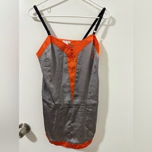 Orange and Gray Flowy Camisole